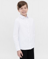 Сорочка классическая белая Button Blue, школьная форма для мальчиков  фото, kupilegko.ru